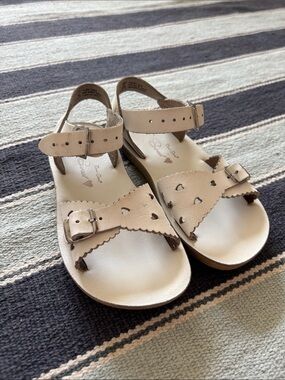 Sun San Sweetheart sandals toddler girls 10 white